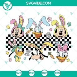 Disney, Easter, SVG Files, Happy Easter Disney Friends SVG Image, Disney 12