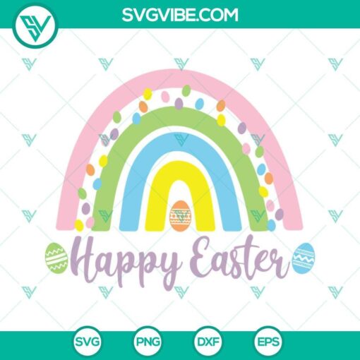 happy easter rainbow svg easter eggs svg kids boys girls easter svg happy easter svg 8 mockup