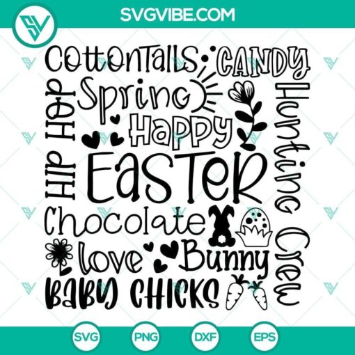 happy easter svg easter svg spring svg happy easter shirt svg png dxf eps files for cricut 8 mockup