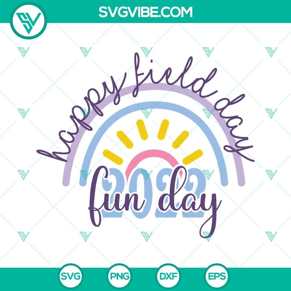 School, SVG Files, Happy Field Day SVG Files, School Fun Day SVG Download, 1