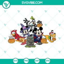 Disney, Halloween, SVG Files, Happy Halloween Mickey Mouse And Friends SVG 13