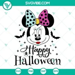 Disney, Halloween, SVG Files, Happy Halloween Minnie Sally SVG Files, Disney 2