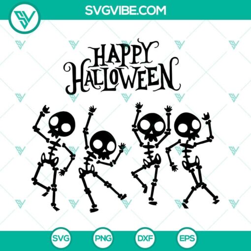 happy halloween skeleton svg dancing skeleton svg skeletons happy halloween svg 6 mockup