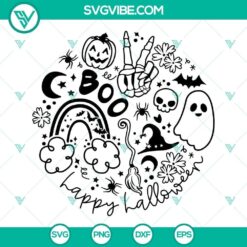 Happy Halloween SVG File, Halloween SVG Files, Pumpkin SVG File, Ghost SVG Image, Boo