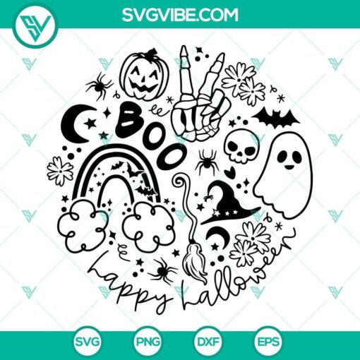 happy halloween svg halloween svg pumpkin svg ghost svg boo svg spooky svg 8 mockup