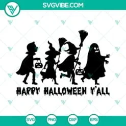 Halloween, SVG Files, Happy Halloween Y’all SVG File, Happy halloween SVG 2