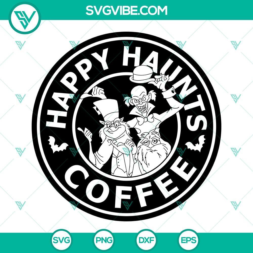 happy-haunts-coffee-svg-the-haunted-mansion-starbucks-coffee-svg-png-dxf-eps-files-4-mockup.jpg Haunted Mansion Starbucks-inspired coffee design SVG files featuring Happy Haunts theme. Perfect for Halloween crafts and projects.