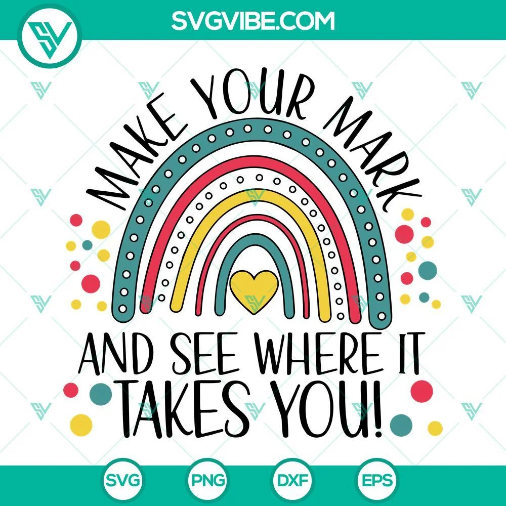 SVG Files, Trending, Happy International Dot Day Svg, Make Your Mark And See 1