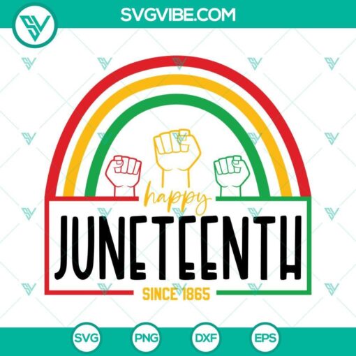 happy juneteenth since 1865 svg black history svg black power svg since 1865 svg digital download cut files for circut 8 mockup