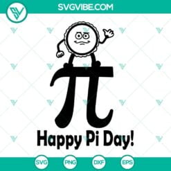 Pi Day, SVG Files, Happy Pi Day Pie SVG Image, Mathematical Sciences SVG File, 8