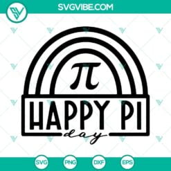 Pi Day, SVG Files, Happy Pi Day Rainbow SVG File, Math Teachers SVG Files, Pi 7