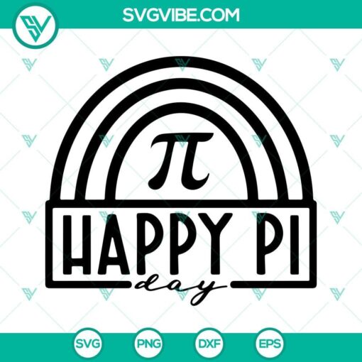 happy pi day rainbow svg math teachers svg pi symbol svg png dxf eps files 9 mockup