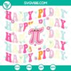 Happy Pi Day Cricut SVG design, including pi symbol, numbers, and festive elements, ideal for DIY crafting projects.