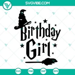 Harry Potter Birthday Girl And Boy SVG Download, Wizard Birthday SVG Download,