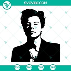 Harry Styles Portrait SVG Files, English Singer SVG Files PNG DXF EPS Cut