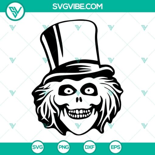 hatbox ghost face svg disney haunted mansion ghost svg halloween movie 2023 svg png dxf eps 9 mockup