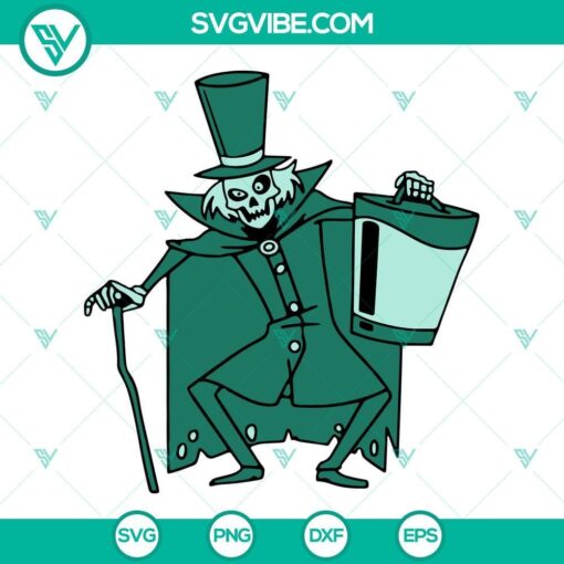 hatbox ghost svg haunted mansion svg ghost svg disneyland halloween svg png dxf eps files 3 mockup