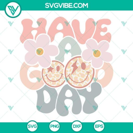 have a good day svg retro smiley face shirt svg happy face emoji svg smiley face svg digital download 2 mockup