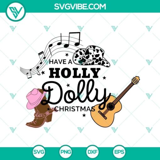 have a holly dolly christmas svg png vector clipart 1 mockup