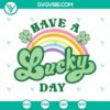 Saint Patrick's Day themed SVG files with rainbows, shamrocks, and lucky charms for festive crafting.