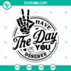 "Peace Sign Skeleton Hand SVG files for a positive day, stylish and trendy design for digital projects"