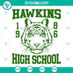 Movies, SVG Files, Hawkins High School 1986 Tigers SVG Images, Stranger Things 1