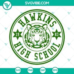 hawkins phys ed and hawkins high school svg hawkins high school tigers svg stranger things 4 svg png dxf eps bundle 2 mockup