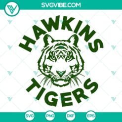 Movies, SVG Files, Hawkins Tigers SVG Images, Hawkins High School Tigers SVG 3