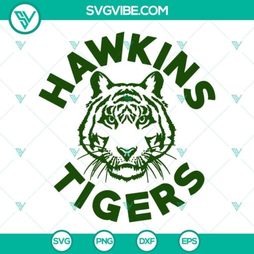 hawkins tigers svg hawkins high school tigers svg stranger things svg 4 mockup