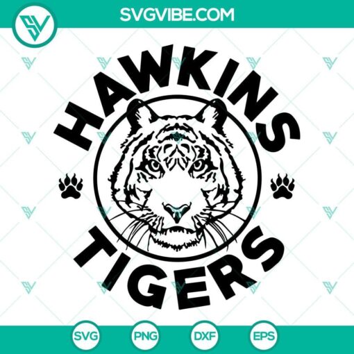 hawkins tigers svg stranger things 4 svg hawkins high school tigers svg 4 mockup