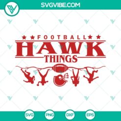 Football hawk mascot SVG images for school spirit, Hawks themed SVG file download.