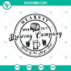 Movies, SVG Files, Hearsay Brewing Company Svg Png Dxf Eps Cricut, Home Of The 4