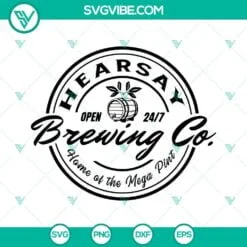 Movies, SVG Files, Hearsay Brewing Company SVG Download PNG DXF EPS Cricut 2