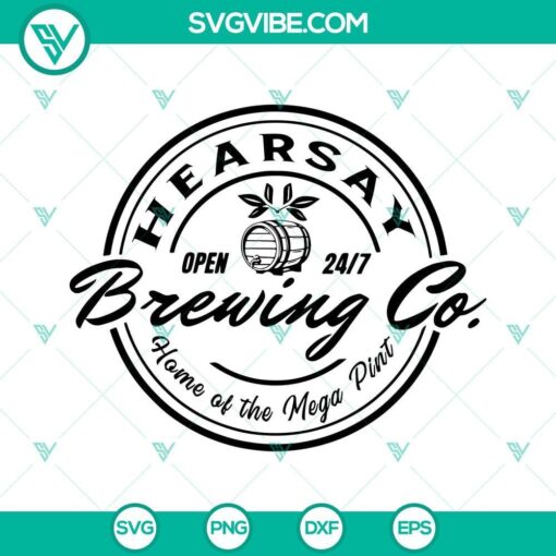 hearsay brewing company svg png dxf eps cricut silhouette johnny depp svg mega pint svg 4 mockup