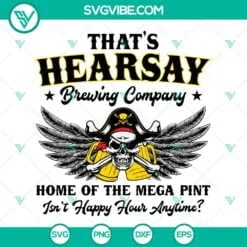 Trending, SVG Files, Hearsay Brewing Company SVG Download PNG DXF EPS, Mega 2