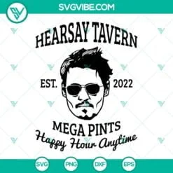 Movies, SVG Files, Hearsay Tavern Est 2022 Svg, Mega Pint Svg, Hearsay Brewing 4