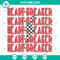 SVG Files, Valentine's Day, Heartbreaker SVG Image, Retro Valentine SVG Images, 2