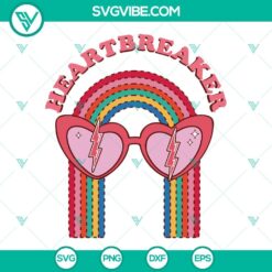 SVG Files, Valentine's Day, Heartbreaker Valentine SVG Image, Valentine Rainbow 3