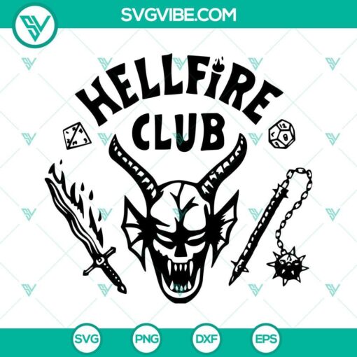 hellfire club svg bundle hellfire club stranger things 4 svg png dxf eps cut files 6 mockup