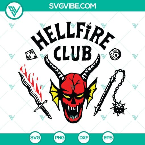 hellfire club svg bundle hellfire club stranger things 4 svg png dxf eps cut files 7 mockup