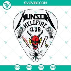 Hellfire Club and Eddie Munson SVG downloads for Stranger Things Season 4 theme.