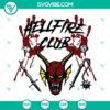 Hellfire Club shirt design inspired by Stranger Things Season 4, available as an SVG image.