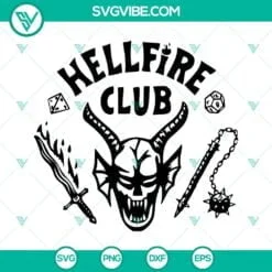 Halloween, SVG Files, Halloween Horrify Club Hellfire Club SVG File, Michael 4