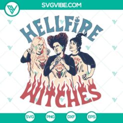 Hellfire Witches SVG Images, Hellfire Club Hocus Pocus SVG File PNG DXF EPS