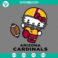 Cartoons, Sports, SVG Files, Hello Kitty Arizona Cardinals SVG Download PNG EPS 2