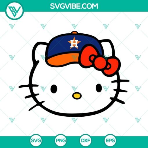 hello kitty astros svg file hello kitty houston astros svg cricut silhouette 2 mockup