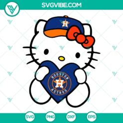 Hello Kitty Astros SVG Images, Hello Kitty SVG Images, Houston Astros SVG Files