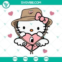 Musics, SVG Files, Valentine's Day, Hello Kitty Bad Bunny Heart SVG Files, 2