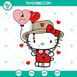 Cartoons, Musics, Valentine's Day, SVG Files, Hello Kitty Bad Bunny Valentine 23