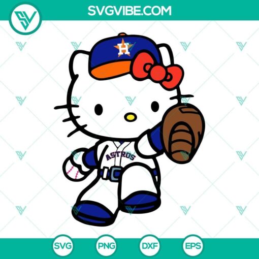 hello kitty baseball houston astros svg png dxf eps cricut silhouette 7 mockup